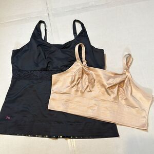 Bundle Ruby ribbon dark blue 1833 lace cami and beige demiette 3029 size 50